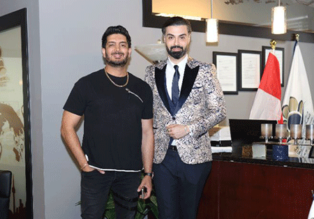 تصویر دکتر آریا پارسا در کنار فرزاد فرزین