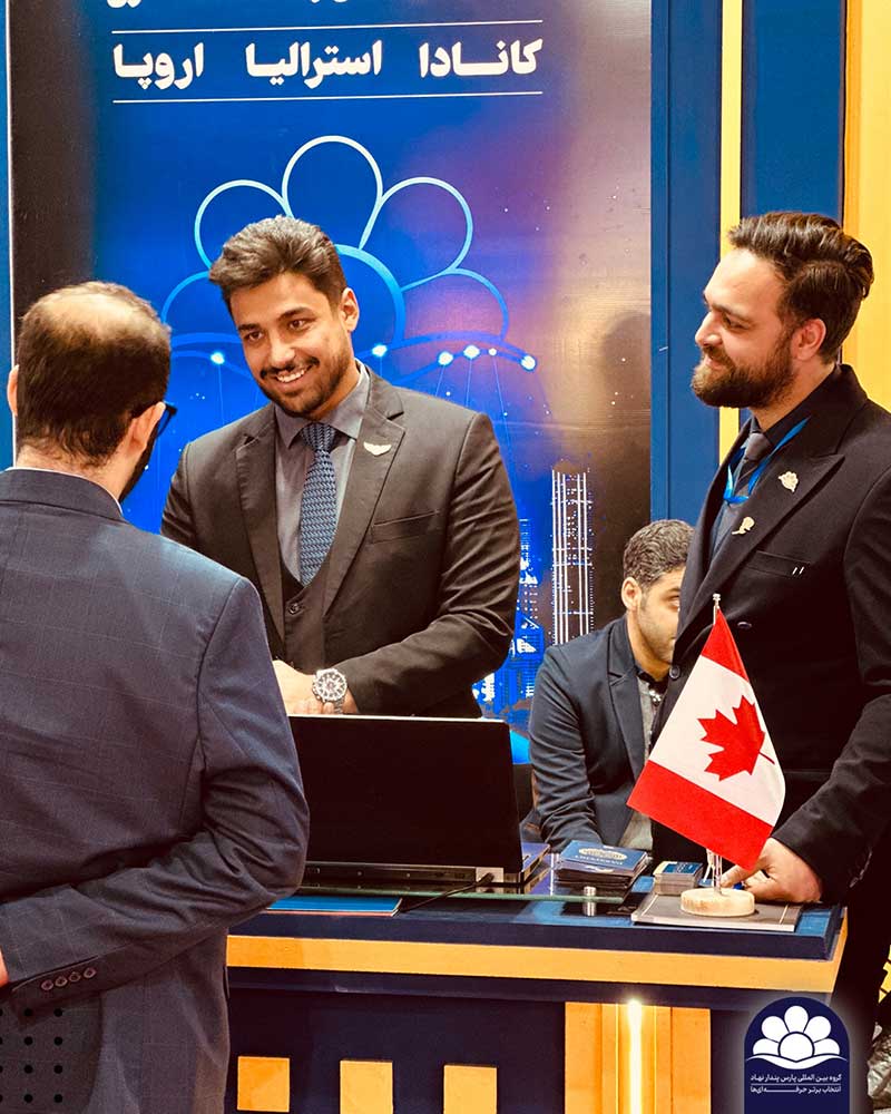 حضور بازدید کنندگان در غرفه گروه بین المللی پارس پندار نهاد